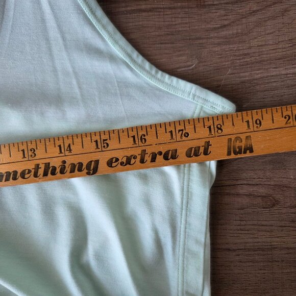 EUC ATHLETA SCOOP NECK WRAP X OPEN BACK MINT GREEN TANK TOP SIZE M - Picture 11 of 12